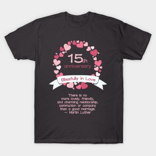 15th Wedding Anniversary T-Shirt